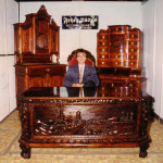 Bécsi barokk antik bútor felújítva